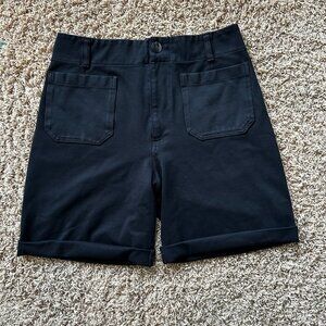 MAEVE The Colette Magic Fabric Shorts in Black Women's Size 31 Anthropolgie